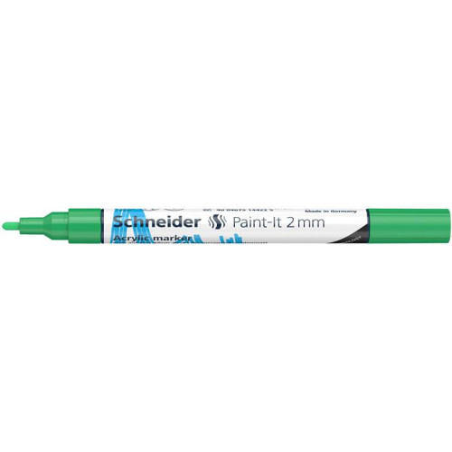 Schneider Akril marker 2mm Paint-It 310 zöld