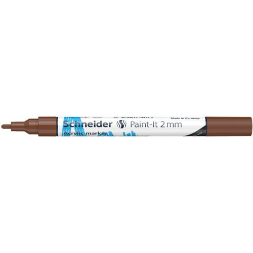 Schneider Akril marker 2mm Paint-It 310 barna