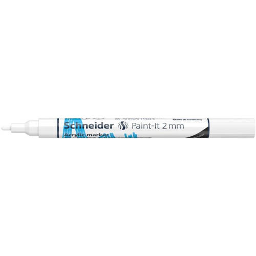Schneider Akril marker 2mm Paint-It 310 fehér