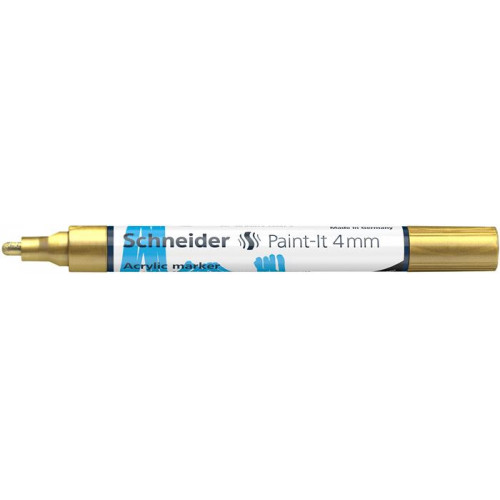 Schneider Akril marker 4mm Paint-It 320 arany