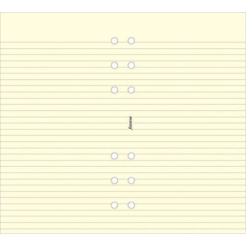 Filofax Kalendárium betét jegyzetlap pocket méret vonalas krémszín