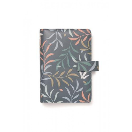 Filofax Kalendárium gyűrűs betétlapokkal personal méret Botanical sötétkék
