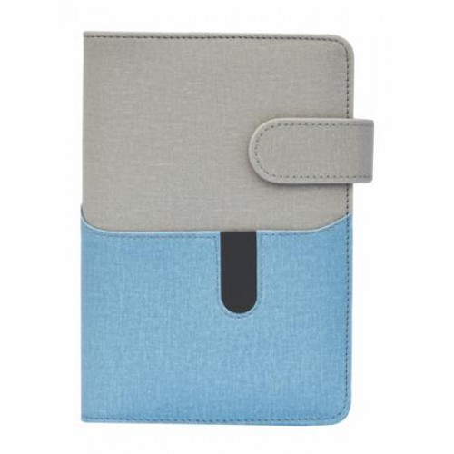 Saturnus Kalendárium gyűrűs betétlapokkal M műbőr 229 szürke-kék