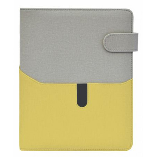 Saturnus Kalendárium gyűrűs betétlapokkal M műbőr 229 szürke-sárgászöld