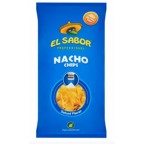 El Sabor Chips tortilla NACHO 425g. sós