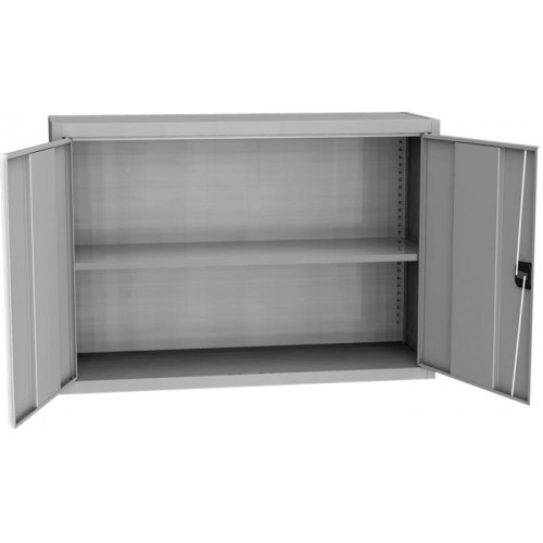 Victoria Fémszekrény kétajtós 80x95x40cm 1 polccal szürke