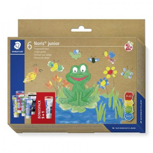 Staedtler Ujjfesték Noris Junior 881 6 különböző szín