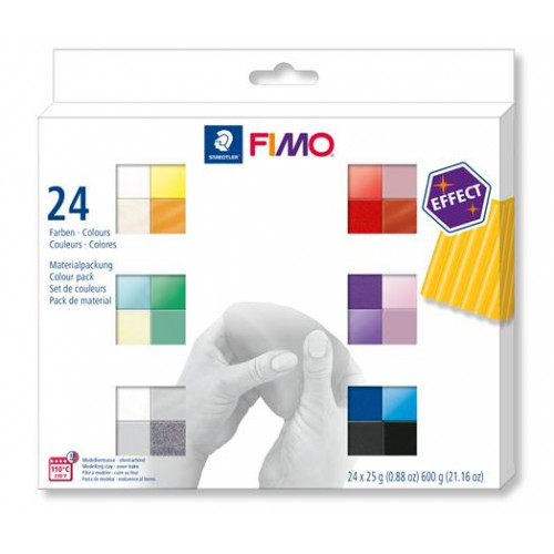 Fimo Gyurma készlet 24x25g égethető Effect Colours 24 különböző szín