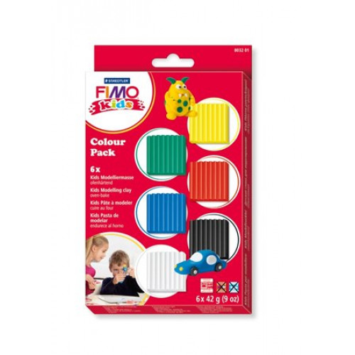 Fimo Gyurma készlet 6x42g égethető Kids Color Pack 6 alapszín