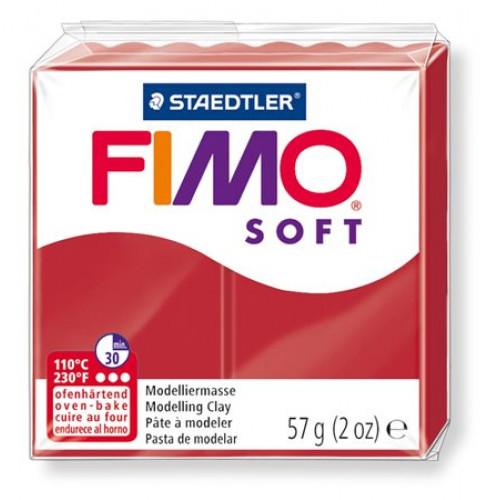 Fimo Gyurma 57g égethető Soft karácsonyi piros