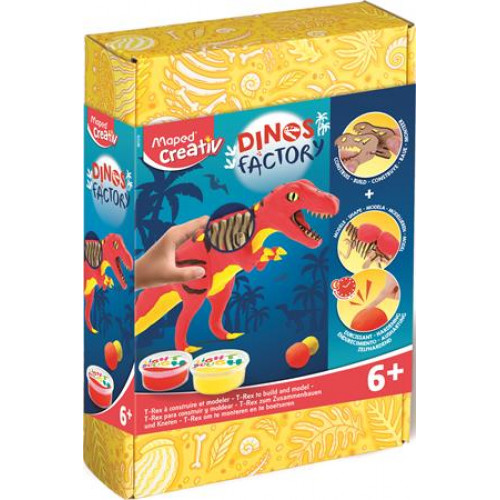 Maped Creativ Dínó készítő modellező gyurma készlet Dinos factory T-Rex
