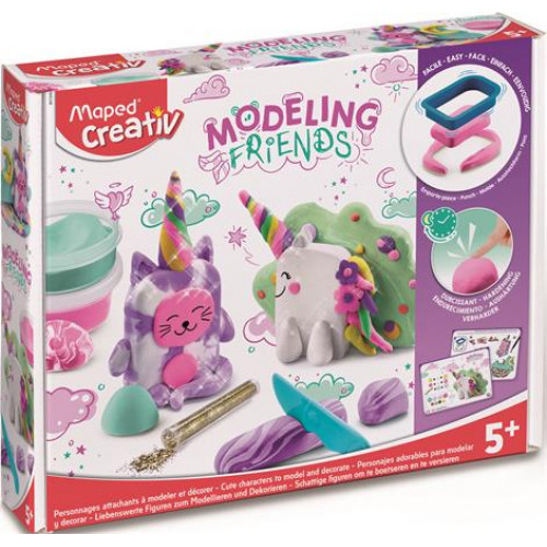 Maped Creativ Modellező gyurma készlet levegőre száradó Modeling Friends Magical mágikus