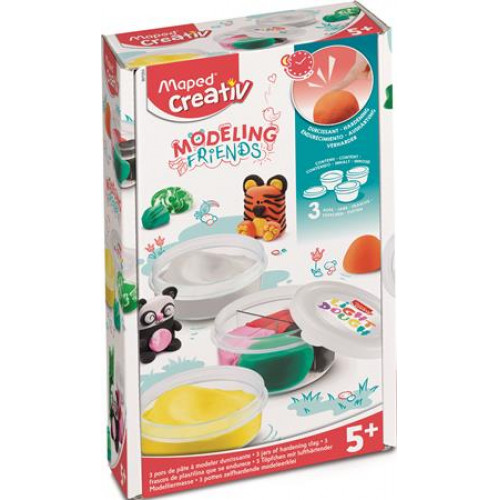 Maped Creativ Utántöltő modellező gyurma készlet levegőre száradó Modeling Friends