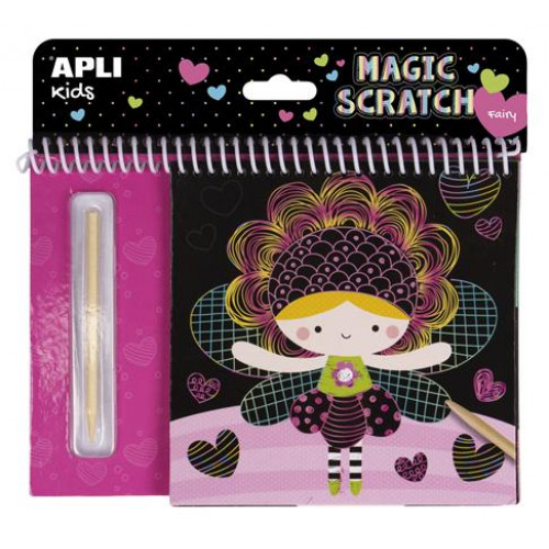 Apli Varázsfüzet Magic Scratch Fairies tündér mintákkal