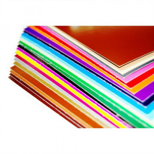 Dekorkarton 1 oldalas 48x68cm ezüst