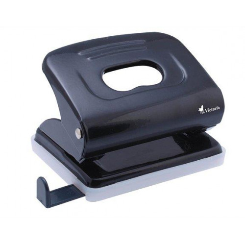 Victoria Lyukasztó kétlyukú 16lap fém fekete