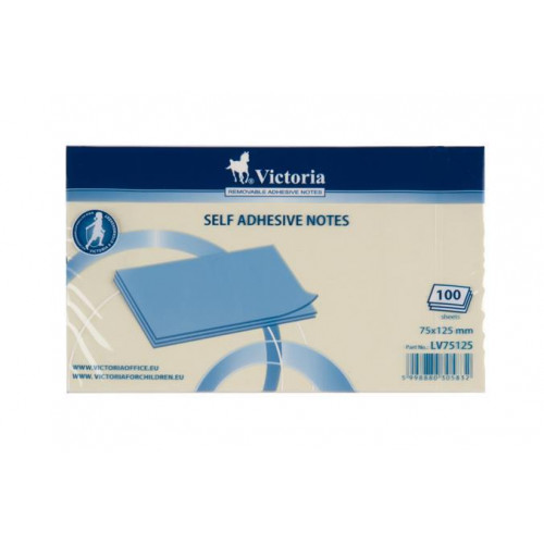 Victoria Öntapadó jegyzettömb 75x125mm 100lap sárga