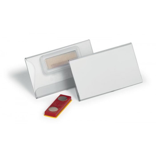Durable Névkitűző mágnessel elfordulásgátlóval 75x40mm