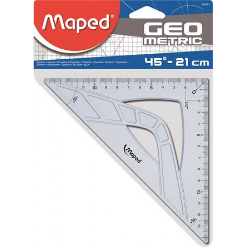 Maped Háromszög vonalzó műanyag 45 21cm Geometric