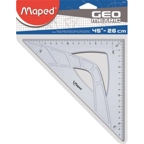 Maped Háromszög vonalzó műanyag 45 26cm Geometric