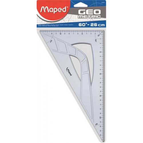 Maped Háromszög vonalzó műanyag 60 26cm Geometric