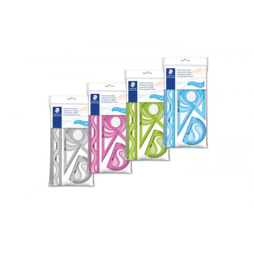 Staedtler Vonalzókészlet műanyag hajlítható 4 darabos 569 PB vegyes színek