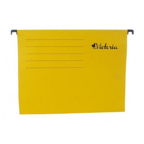 Victoria Függőmappa karton A4 sárga