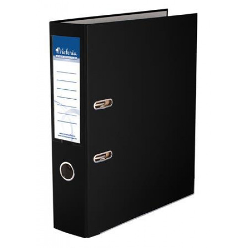 Victoria Iratrendező 75mm A4 fekete élvédő sínnel