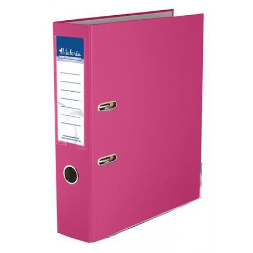 Victoria Iratrendező 75mm A4 rózsaszín élvédő sínnel