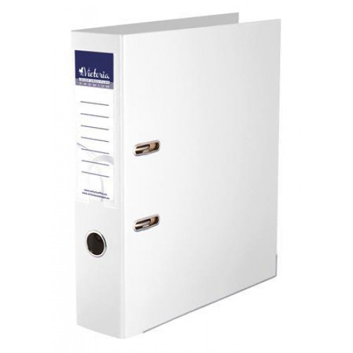 Victoria Iratrendező 75mm A4 fehér élvédő sínnel Premium