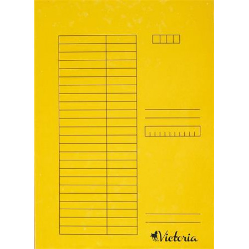 Victoria Pólyás dosszié karton A4 sárga