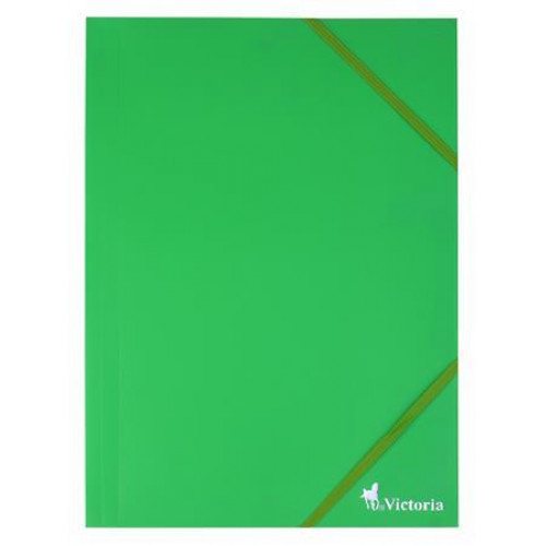 Victoria Gumis mappa 15mm PP A4 zöld