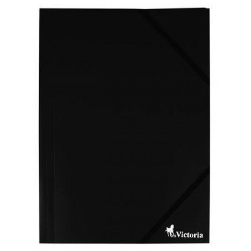 Victoria Gumis mappa 15mm PP A4 fekete