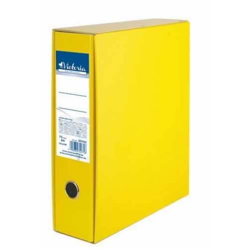 Victoria Tokos iratrendező 75mm A4 karton sárga