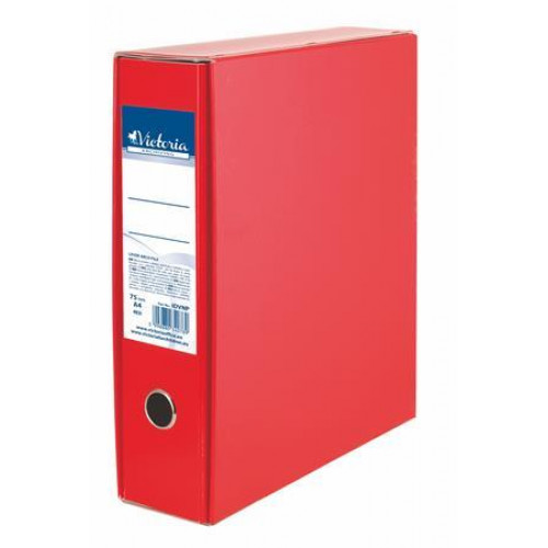 Victoria Tokos iratrendező 75mm A4 karton piros