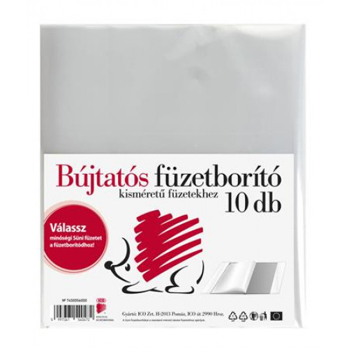 Ico Füzetborító A5 PP víztiszta Süni