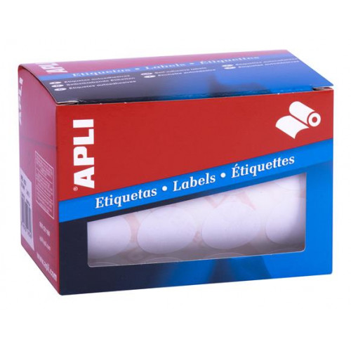 Apli Etikett 25mm kör kézzel írható tekercsben 2400 etikett/csomag