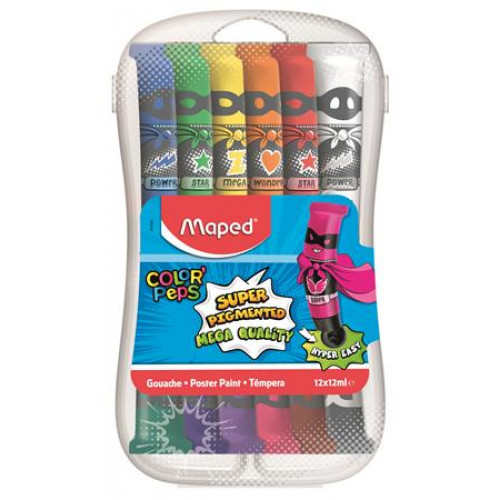 Maped Tempera készlet 12 darabos műanyag dobozban