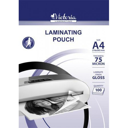 Victoria Meleglamináló fólia 75 mikron A4 fényes