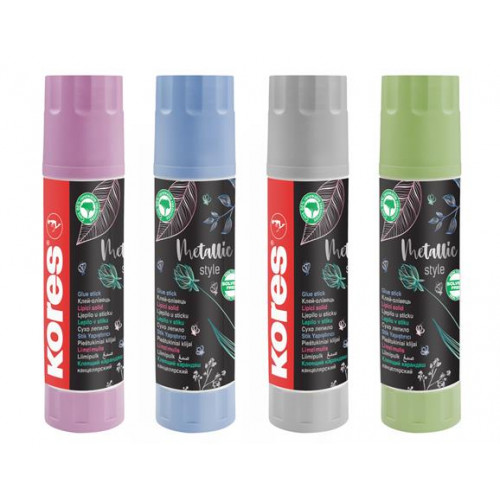 Kores Ragasztóstift metál színű tokban 20g Metallic Style