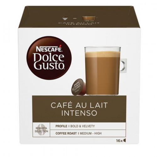 Kávékapszula 16db Dolce Gusto kompatibilis Nescafé Café au Lait Intenso