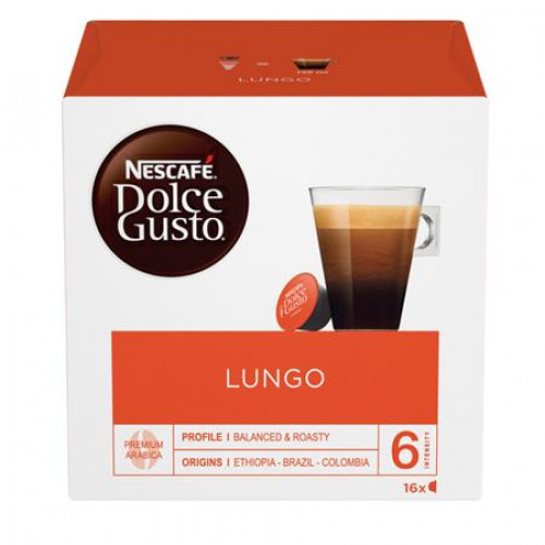 Kávékapszula 16db Dolce Gusto kompatibilis Nescafé Caffé Lungo