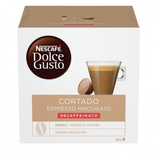 Kávékapszula 16db Dolce Gusto kompatibilis Nescafé Cortrado koffeinmentes
