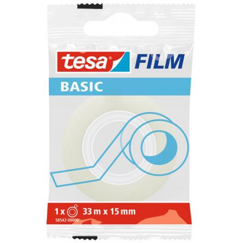 Tesa Ragasztószalag 15mmx33m Basic átlátszó