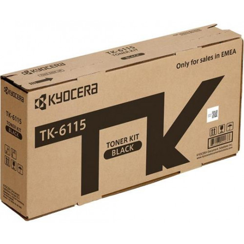Kyocera TK6115 Lézertoner ECOSYS M4125idn M4132idn nyomtatóhoz fekete 15k