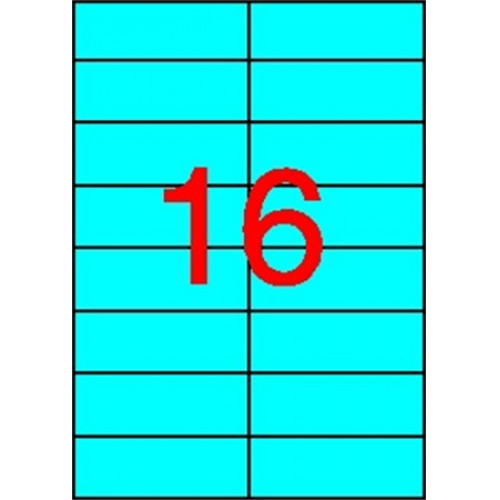 Apli Etikett 105x37mm színes kék 320 etikett/csomag