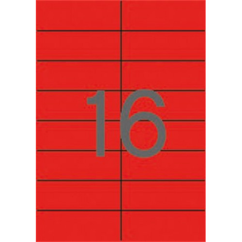 Apli Etikett 105x37mm színes piros 320 etikett/csomag