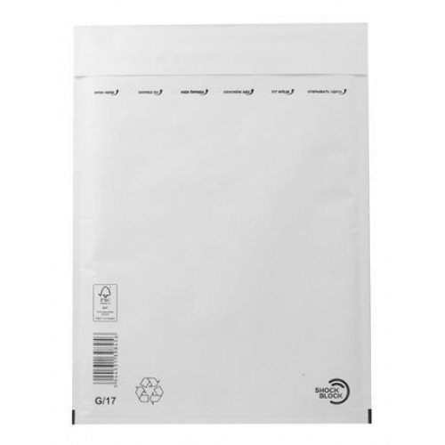 Légpárnás tasak W7 (G17) 230x340mm belméret A4+ fehér