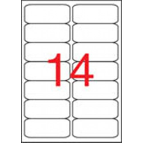 Apli Etikett 99,1x38,1mm kerekített sarkú 1400 etikett/csomag