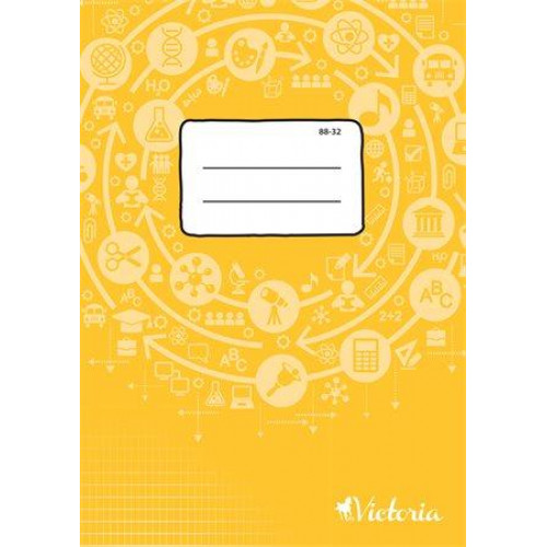 Victoria Füzet tűzött A4 francia kockás 32lap 88-32